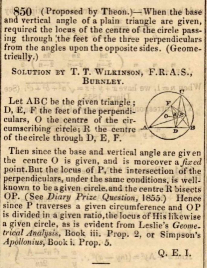 Walter R. Talbot Mathematician The Educational Times and woollymathematics.com: Gateways to a Dynamic ...