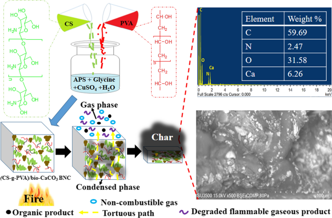 A Facile Approach For Synthesising And Studying Chitosan G Poly Vinyl Alcohol Bio Caco3 Fire Retardant Bionanocomposites Springerlink