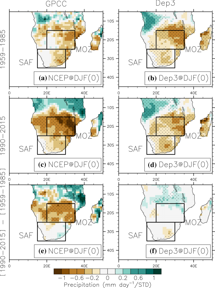 Predicting The Seasonal Evolution Of Southern African Summer Precipitation In The Depresys3 Prediction System Springerlink