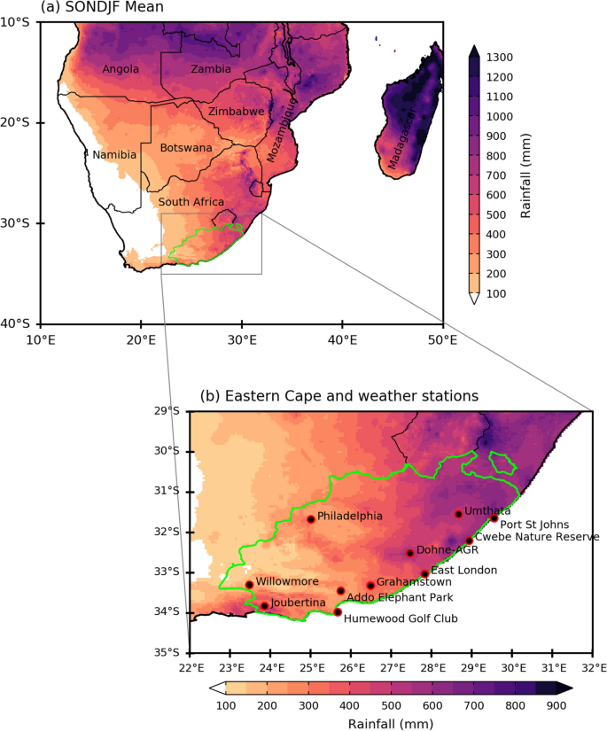 droughts in africa map