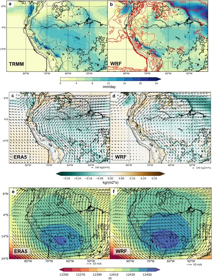 Deforestation impacts on Amazon-Andes hydroclimatic connectivity |  SpringerLink