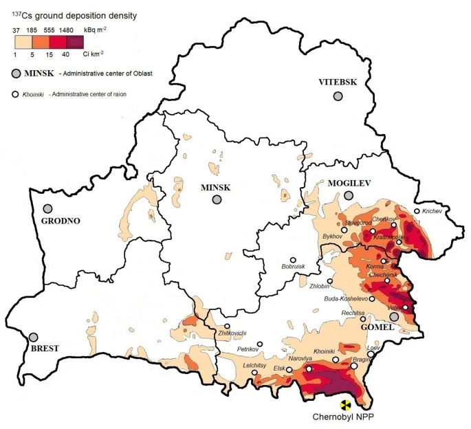 Doses from external irradiation and ingestion of 134Cs, 137Cs and 90Sr of  the population of Belarus accumulated over 35 years after the Chernobyl  accident | SpringerLink