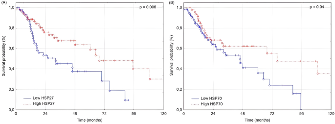 Low expression of HSP27 and HSP70 predicts poor prognosis in laryngeal ...