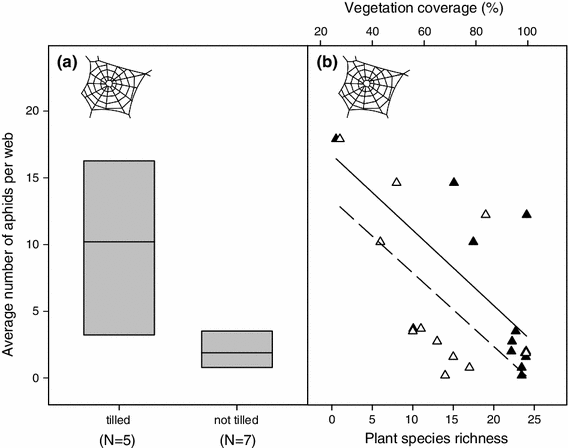 Management Intensity And Vegetation Complexity Affect Web Building Spiders And Their Prey Springerlink
