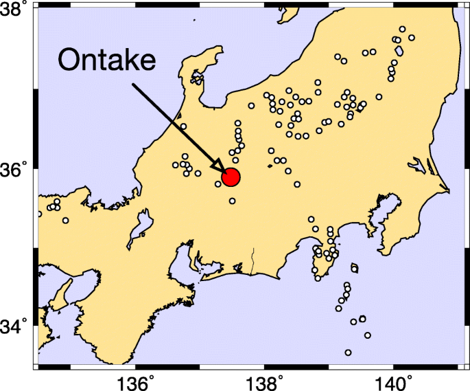 Heat Source Of The 2014 Phreatic Eruption Of Mount Ontake Japan Springerlink