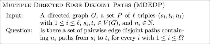 On Structural Parameterizations Of The Edge Disjoint Paths Problem Springerlink