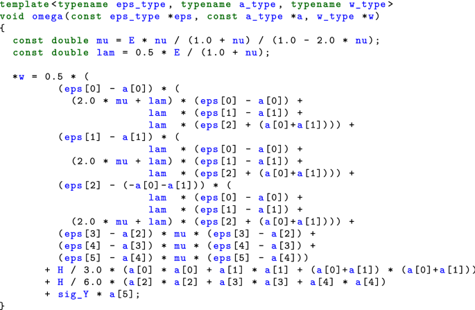 Automat Automatic Differentiation For Generalized Standard Materials On Gpus Springerlink