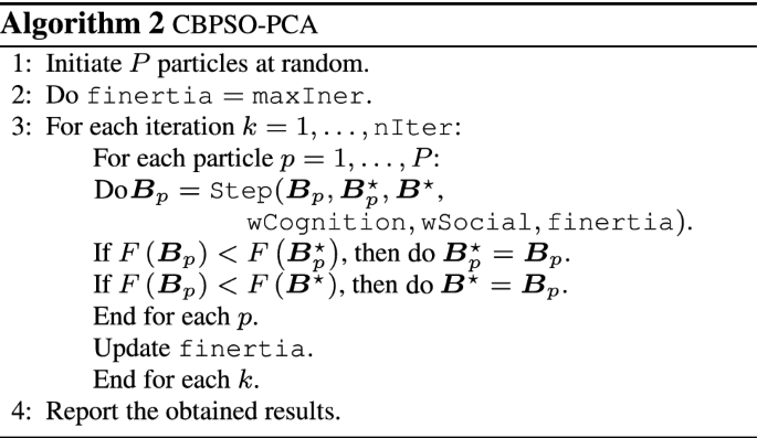 A New Principal Component Analysis By Particle Swarm Optimization With An Environmental Application For Data Science Springerlink
