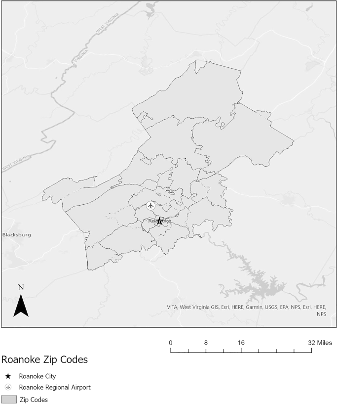Roanoke City Va Gis The Association Between Weather And Emergency Department Visitation For  Diabetes In Roanoke, Virginia | Springerlink
