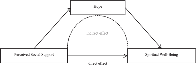 The mediating effect of hope between perceived social support and ...