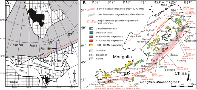 Ophiolites in the Xing'an-Inner Mongolia accretionary belt of the