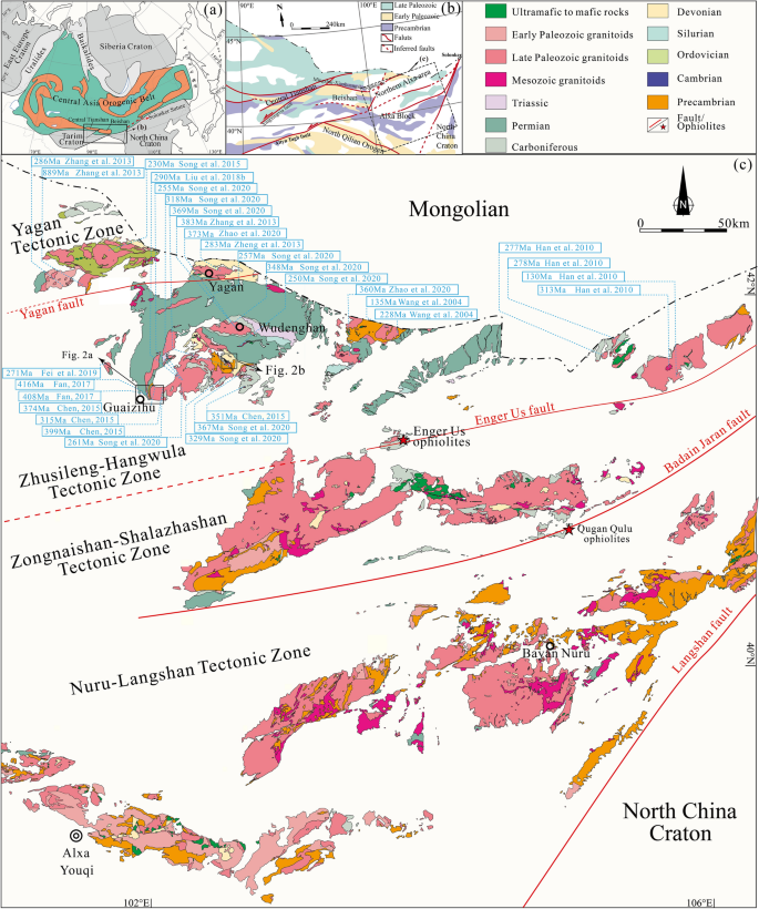 Simplified tectonic map of the Central Asian Orogenic Belt (CAOB