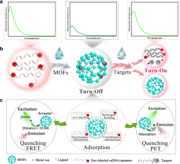 State Of The Art Progress Of Switch Fluorescence Biosensors Based On Metal Organic Frameworks And Nucleic Acids Springerlink