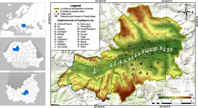 The impact of heat waves on surface urban heat island and local economy in  Cluj-Napoca city, Romania | SpringerLink