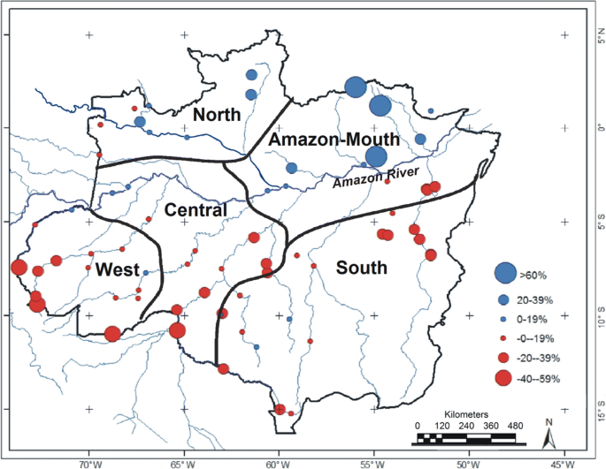 Streamflow and precipitation trends in the Brazilian Amazon basin and their  association with Pacific decadal oscillation and deforestation |  SpringerLink