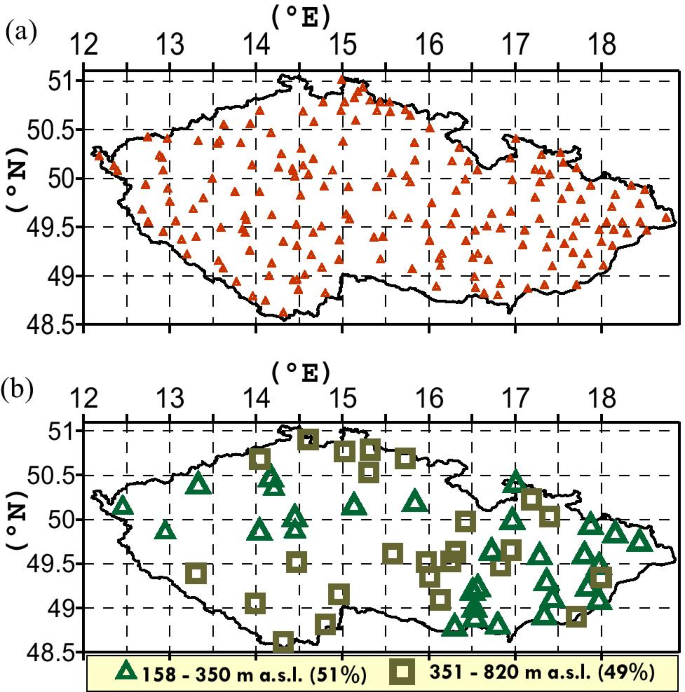 The compound nature of soil temperature anomalies at various depths in the  Czech Republic | SpringerLink