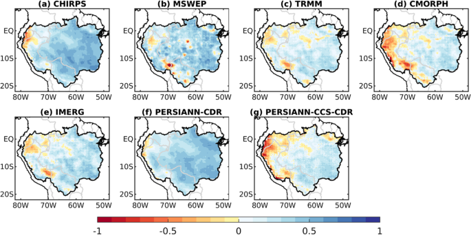 Evaluation of diverse-based precipitation data over the Amazon Region |  SpringerLink