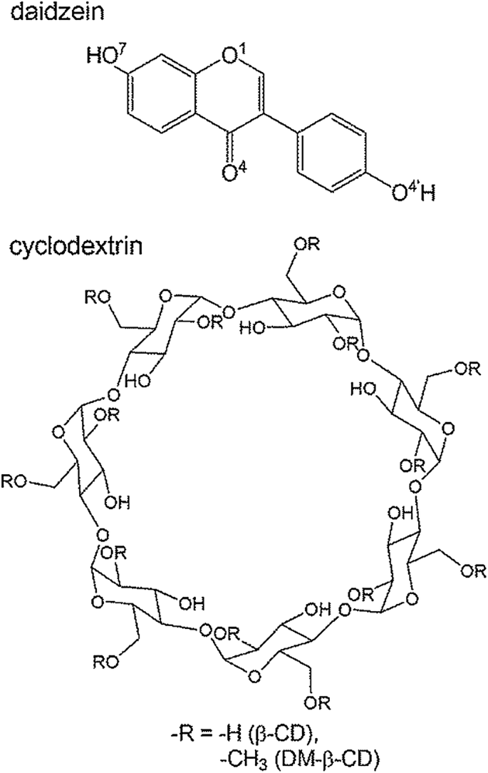 The Inclusion Complexation Of Daidzein With B Cyclodextrin And 2 6 Dimethyl B Cyclodextrin A Theoretical And Experimental Study Springerlink