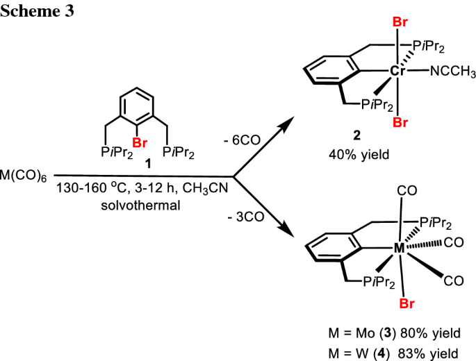 Synthesis And Characterization Of Xylene Based Group Six Metal Pcp Pincer Complexes Springerlink