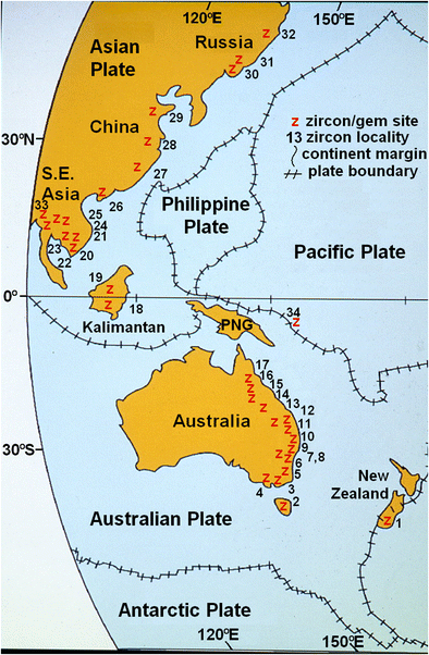 Major Zircon Megacryst Suites Of The Indo Pacific Lithospheric Margin Zip And Their Petrogenetic And Regional Implications Springerlink