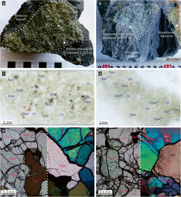 Evolution Of Lithospheric Mantle Beneath The Maguan Region Southwestern Margin Of The South China Block Based On Mantle Xenoliths In Miocene Alkaline Volcanic Rocks Springerlink