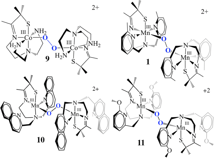 Geometric And Electronic Structure Of A Crystallographically Characterized Thiolate Ligated Binuclear Peroxo Bridged Cobalt Iii Complex Springerlink