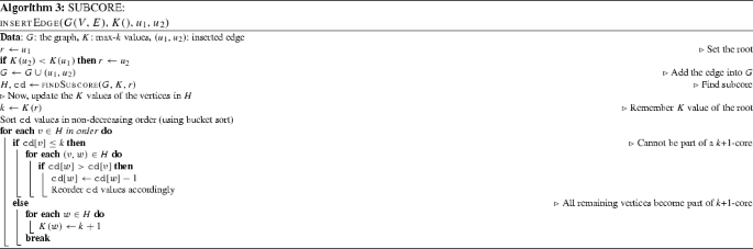 Incremental K Core Decomposition Algorithms And Evaluation Springerlink