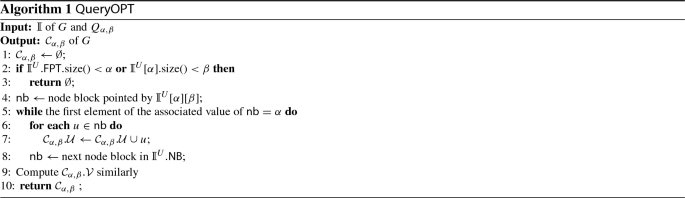 Efficient Alpha A Beta B Core Computation In Bipartite Graphs Springerlink