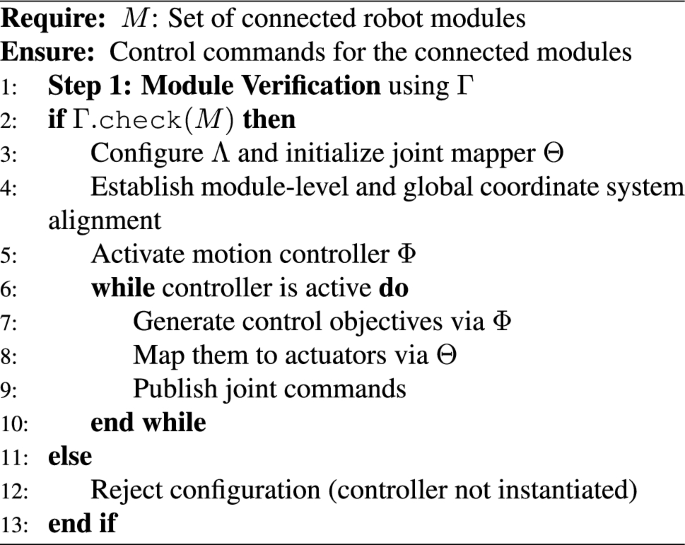 Diktor Module Simulation and modular controller integration for self-reconfigurable ...