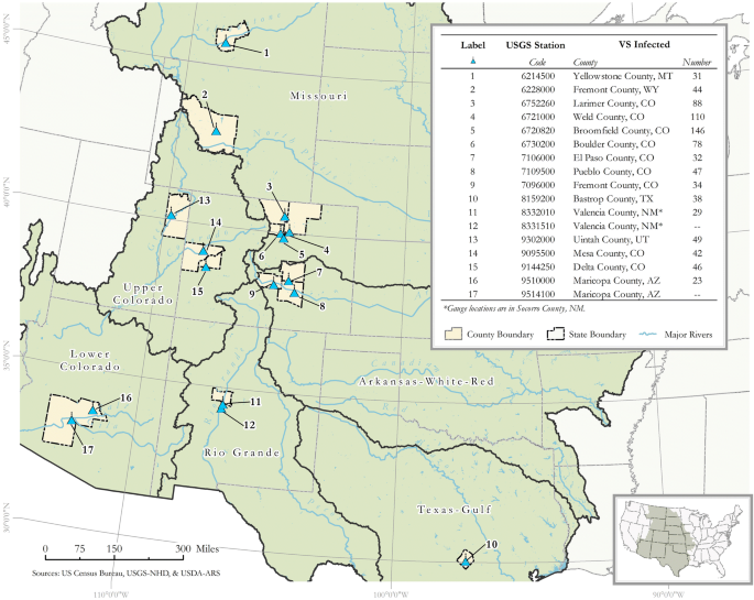 Greenwood Maps Fremont County Wy Contributions Of Hydrology To Vesicular Stomatitis Virus Emergence In The  Western Usa | Springerlink