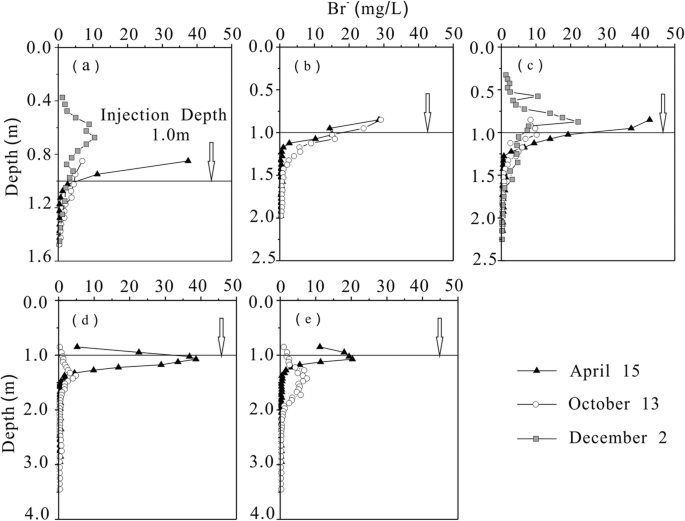 Estimating Impacts Of Water Table Depth On Groundwater Evaporation And Recharge Using Lysimeter Measurement Data And Bromide Tracer Springerlink