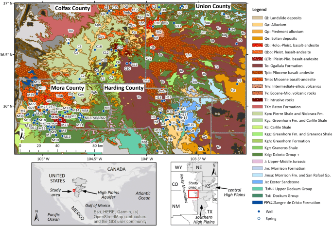 High Plains Groundwater Isotopic Composition In Northeastern New Mexico Usa Relationship To Recharge And Hydrogeologic Setting Springerlink