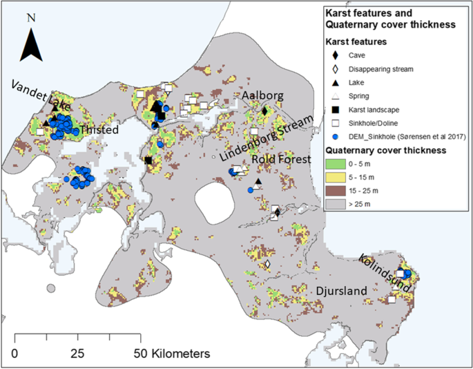 Evidence of karstification in chalk and limestone aquifers connected with  stream systems and possible relation with the fish ecological quality ratio  in Denmark | Hydrogeology Journal