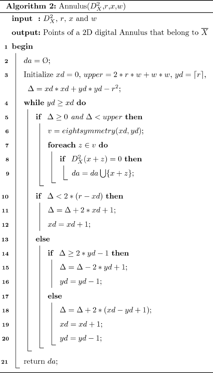 A 2d And 3d Discrete Bisector Function Based On Annulus Springerlink