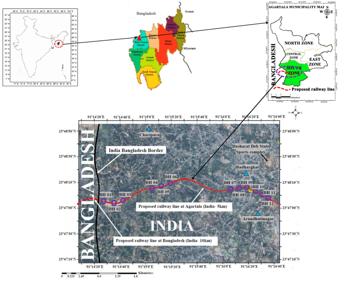 Seismic site response analysis of Indo-Bangla railway site at Agartala  incorporating site-specific dynamic soil properties | SpringerLink