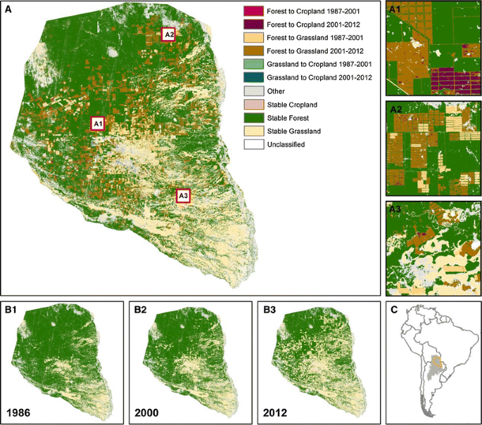 Deforestation and cattle expansion in the Paraguayan Chaco 1987–2012 |  SpringerLink