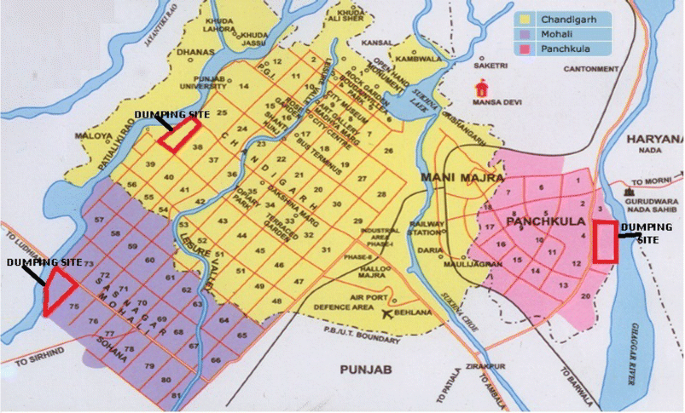 Mohali Map Phase Wise Physico-Chemical Characterization Of Municipal Solid Waste From Tricity  Region Of Northern India: A Case Study | Springerlink