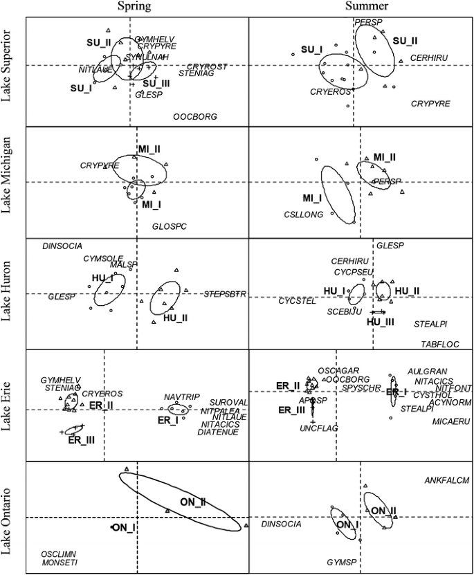 Pelagic Zonation Of Water Quality And Phytoplankton In The Great Lakes Springerlink