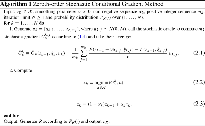 Zeroth Order Nonconvex Stochastic Optimization Handling Constraints High Dimensionality And Saddle Points Springerlink Zeroth Order Nonconvex Stochastic Optimization Handling Constraints High Dimensionality And Saddle Points Springerlink