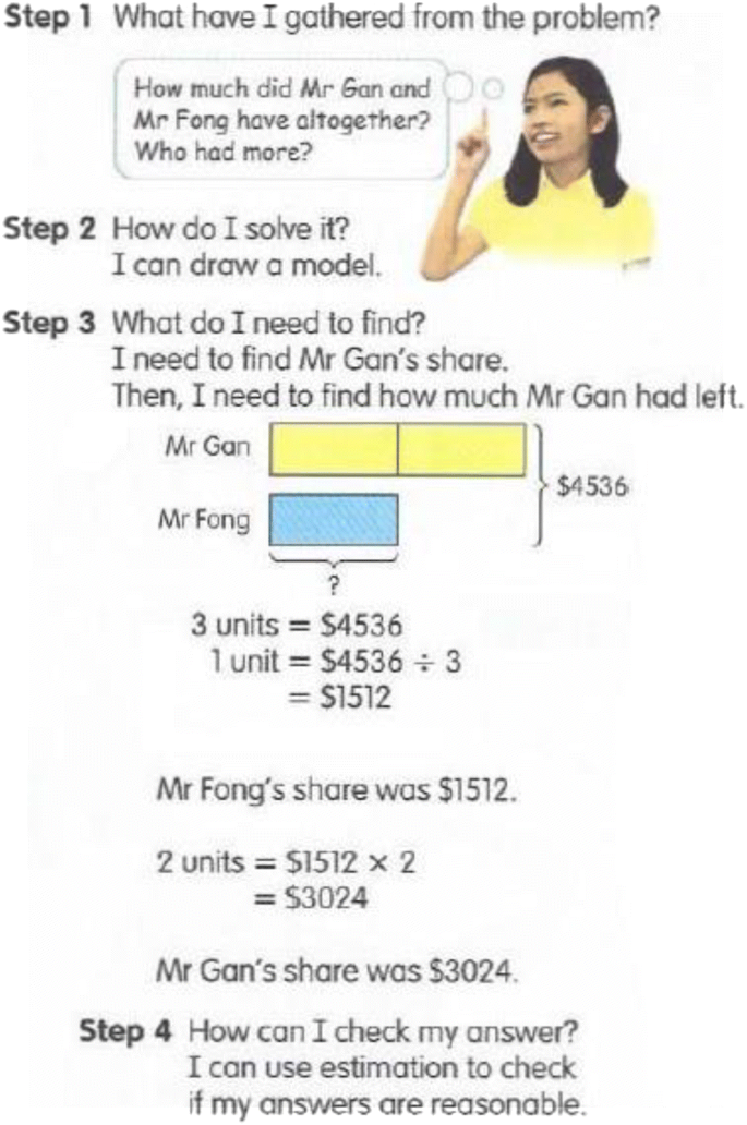 Word Problem Solving Approaches In Mathematics Textbooks: A Comparison Between Singapore And Spain | Springerlink