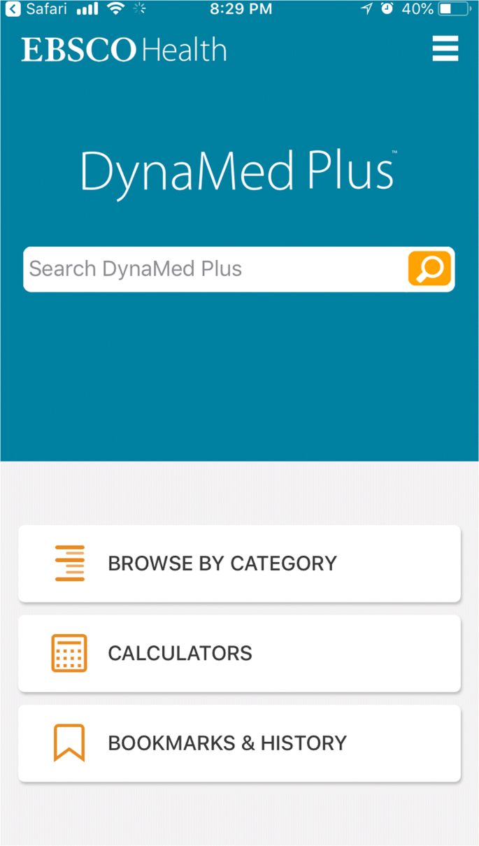 Dynamed Plus App Review Springerlink