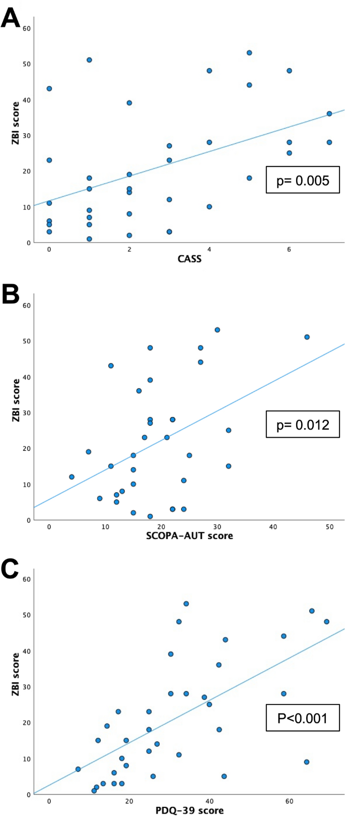 Burden of caregiving for cardiovascular dysautonomia in Parkinson's disease  | SpringerLink