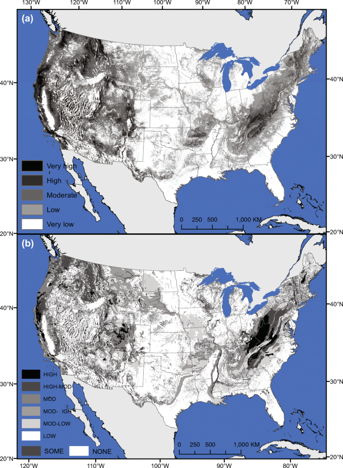 Usgs Landslide Hazard Map Landslides Across The Usa: Occurrence, Susceptibility, And Data Limitations  | Springerlink