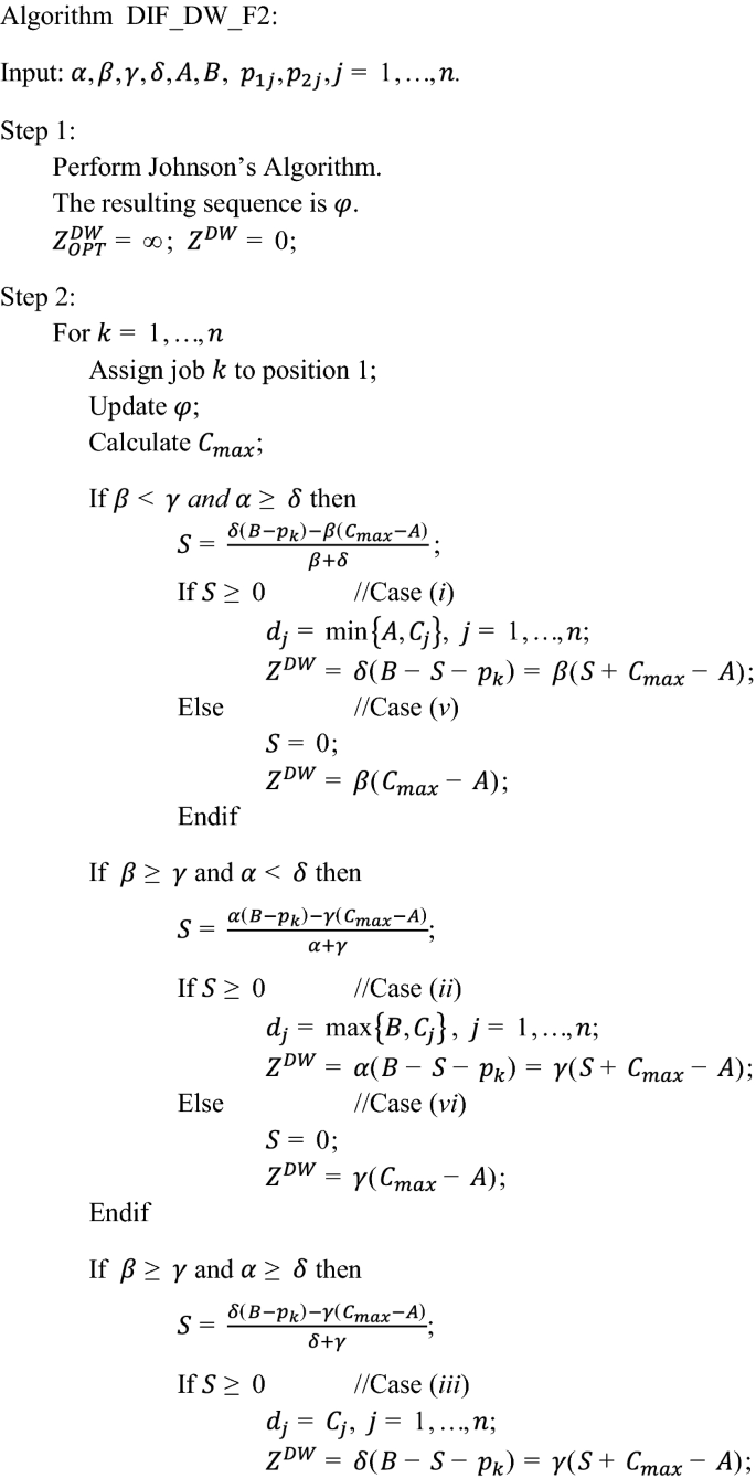 Minmax Due Date Assignment On A Two Machine Flowshop Springerlink