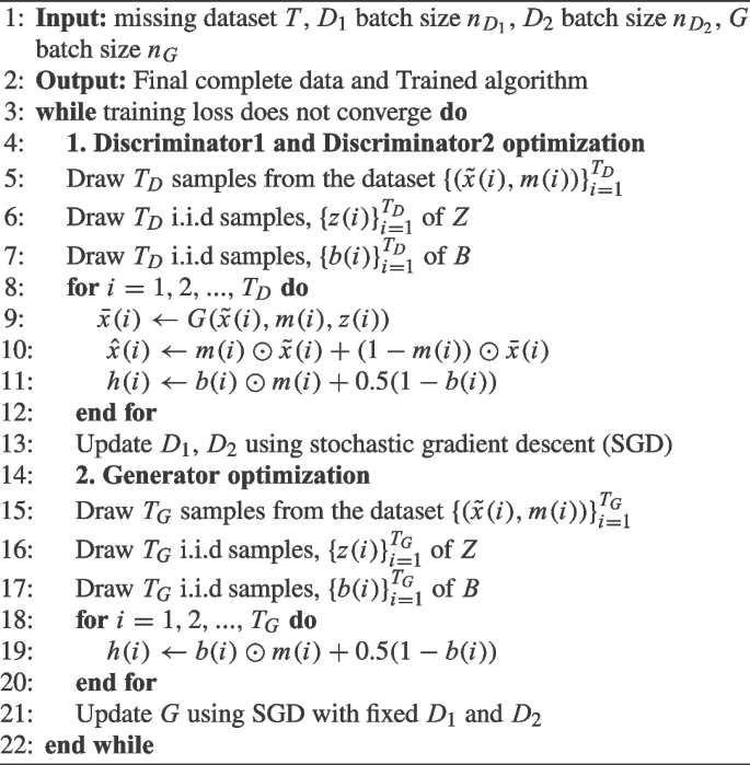 Improved generative adversarial imputation networks for missing data ...