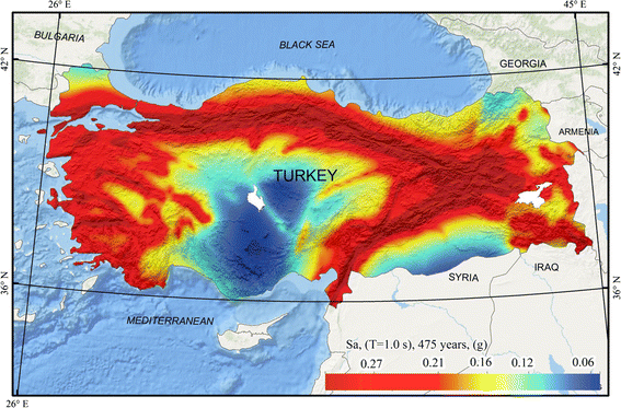 A Probabilistic Seismic Hazard Assessment For The Turkish Territory Part Ii Fault Source And Background Seismicity Model Springerlink