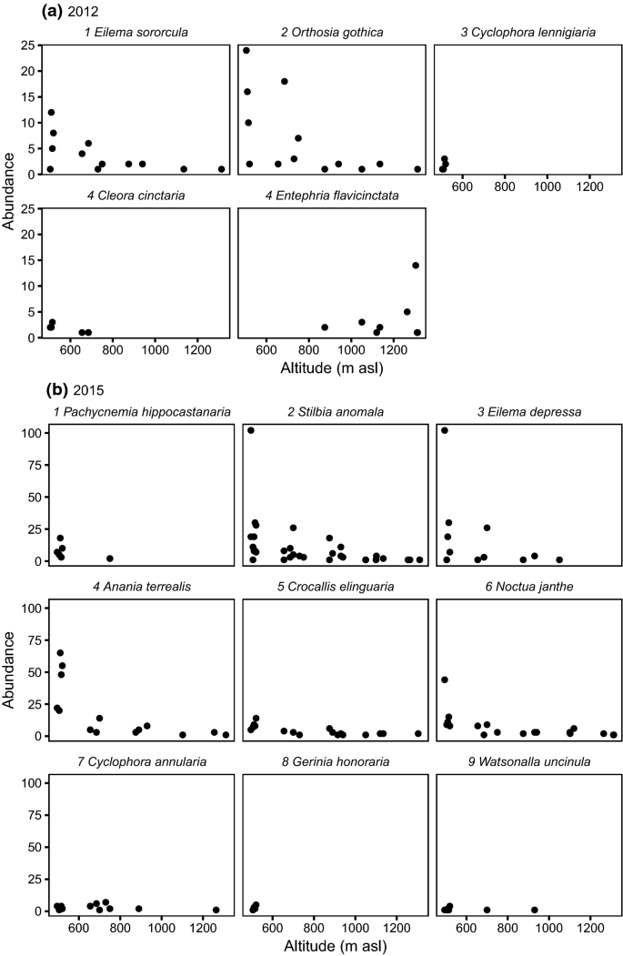 Moths In The Pyrenees Spatio Temporal Patterns And Indicators Of Elevational Assemblages Springerlink