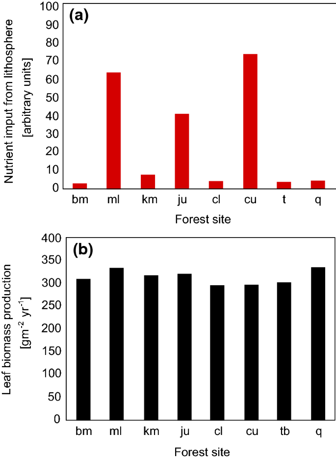 Terrestrial ecosystems buffer inputs through storage and recycling of  elements | SpringerLink