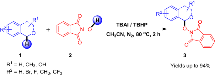 Organocatalyzed Cross Dehydrogenative Coupling For C Sp 3 O Bonds Formation A Rapid Access To A Aminoxyl Isochromans Springerlink