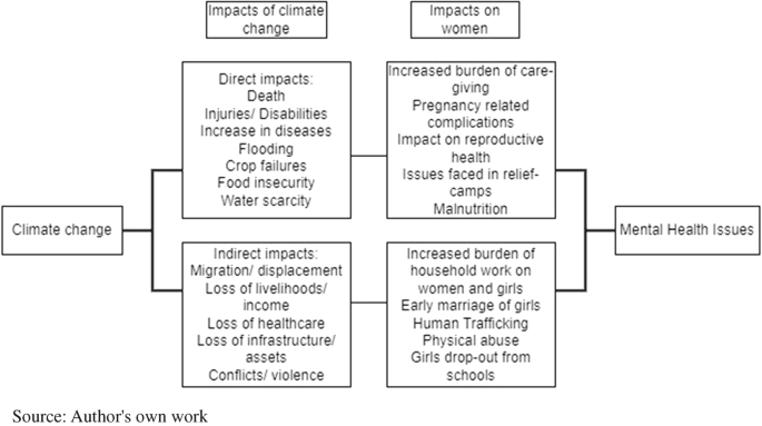 Climate change and mental health of women in developing countries ...